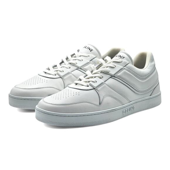 Celine Trainer Low Top Leather Sneakers in White size 44 $850 main image 9